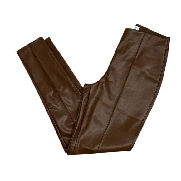 And Now This Brown Seam-front Faux Leather Leggings(Size Medium) - Picture 2 of 7